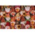 Gail Cadden Fabrics of SoHo Cider Season - Harvest Gnomes Printed Cotton Craft Fabric in Black for Timeless Treasures 