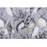 Hamilton Caspian Printed Cotton Drapery Fabric in Abyss 