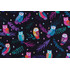 Subhashini Narayanan Garden Lights ANAD-22559-312 Printed Cotton Craft Fabric in Starry Night for Robert Kaufman 