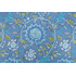 Thibaut Sevita F964109 Printed Linen Blend Drapery Fabric in Blue and Green