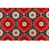 PK Lifestyles Uzbek Embroidered Drapery Fabric in Chili 