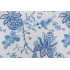 Thibaut Donegal F913004 Printed Linen Blend Drapery Fabric in Blue and White