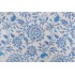 Thibaut Sevita F964110 Printed Linen Blend Drapery Fabric in Blue and White 