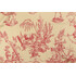 Thibaut Toile De Provence F97345 Printed Cotton Drapery Fabric in Red on Yellow