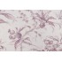 Ramm Fabrics Les Chataignes Printed Linen Drapery Fabric in Mauve