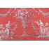 Thibaut Biltmore F97313 Printed Cotton Drapery Fabric in Red on Coral