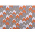 Richloom Chevron Printed Cotton Drapery Fabric in Orange