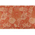 Floral Damask Upholstery Fabric in Tangerine