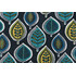 Covington Yoshino Printed Cotton Drapery Fabric in 524-Mediterranean Blue 