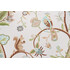 Thibaut Kirkwood Printed Cotton Drapery Fabric in Aqua & Brown