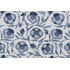 P Kaufmann Pondicherry Trail Printed Cotton Blend Drapery Fabric in Blue Clay