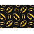 Batman Licensed Logo Toss Printed Cotton Craft Fabric