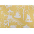 Thibaut South Sea F916024 Printed Linen Blend Drapery Fabric in Yellow