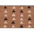 PK Lifestyles Nomadic Triangle Printed Linen Blend Drapery Fabric in Clay